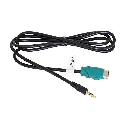 vhbw Câble adaptateur de ligne AUX Radio compatible avec Alpine CDA-105Ri, CDA-117Ri, CDE-101R/RM, CDE-102Ri, CDE-103BT, CDE-104BTi - USB