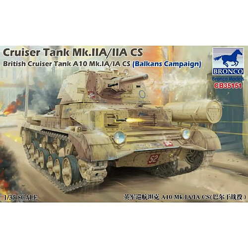 Bronco Models Maquette Char Cruiser Tank Mk.iia/iia Cs British Cruiser Tank A10 Mk.ia/ia Cs (balkans Campaign)