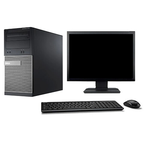 PC Dell 3010 MT Ecran 27" i3-3220 RAM 4Go Disque Dur 1To HDMI Windows 10 Wifi · Occasion