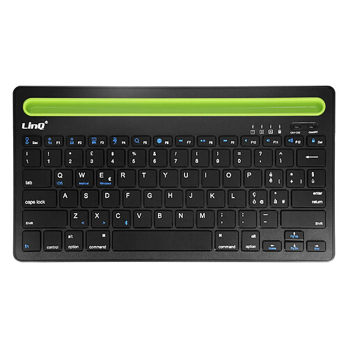 Clavier sans fil QWERTY Noir LinQ, Compatible iOS / Android / Windows