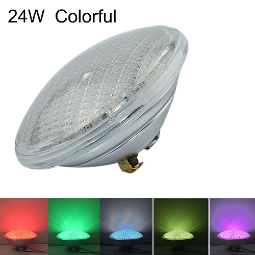 Wewoo Source de lumière sous-marine de encastrée de piscine 24W LED colorée