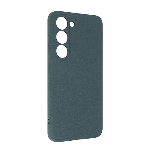 Avizar Coque pour Samsung Galaxy S23 Silicone Flexible avec Détails pointillés gris