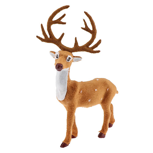 Xmas Elk Plush Simulation Décor de Noël Ornements Renne A: 30cm