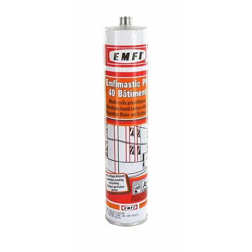 Mastic polyuréthanne blanc EMFI PU 40 bâtiment 310ml