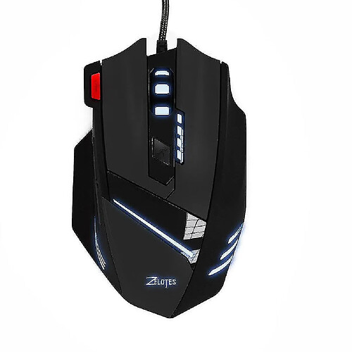 Universal T-60 3200DPI Souris filaire USB professionnelle Mause optique 7 Boutons Gaming Mouse Gamer Raton