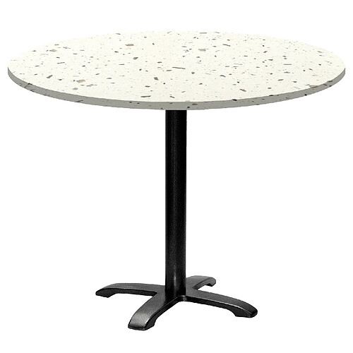 Restootab Table ronde Ø110cm - modèle Bazila terrazzo cassata