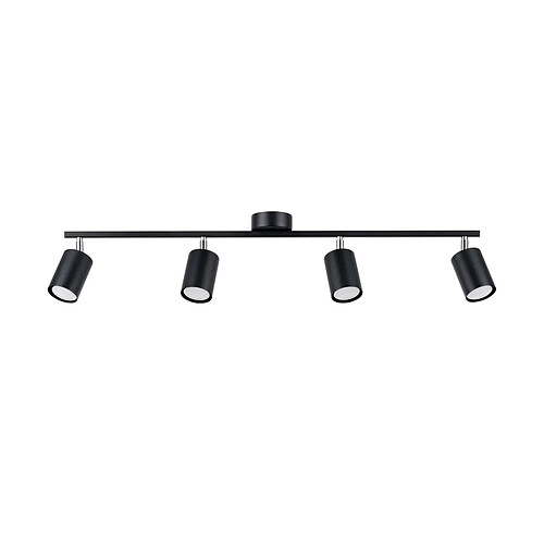 Sollux Spot de Plafond Moderne Barre Noir 4x GU10