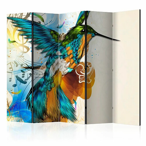 Paris Prix Paravent 5 Volets Marvelous Bird 172x225cm