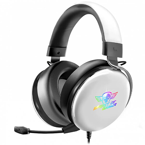 Spirit Of Gamers Casque gamer RGB XPERT H700 DARK WHITE compatible switch, PS5, PS4, Xbox Series / One, PC / MAC