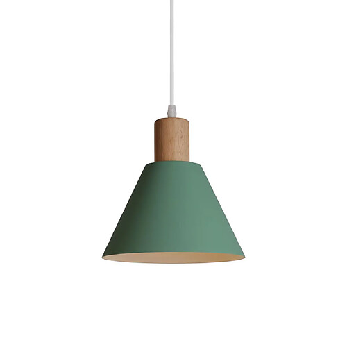 Stoex Suspension Lustre de Style Rétro Lustre Moderne Plafonnier Nordique Minimaliste (Vert) Pour Luminaires D'Intérieur, Ferme, Café, Bar, Cuisine