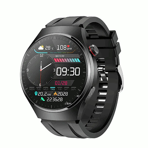 Yonis Montre Connectée AMOLED IP67 ECG Température Glucose