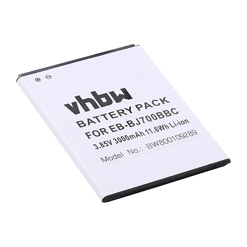 vhbw Batterie remplacement pour Samsung EB-BJ700BBC, EB-BJ700CBE, EB-BJ700CBN pour téléphone portable (3000mAh, 3,85V, Li-ion)