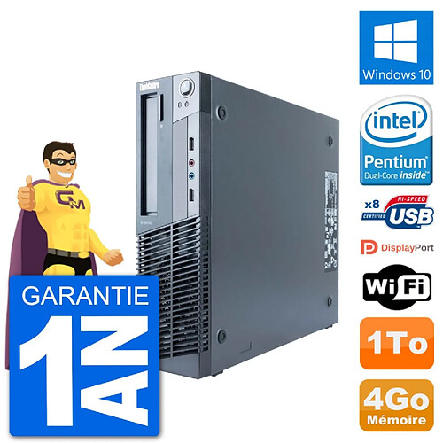 PC Lenovo M91p SFF Intel G630 RAM 4Go Disque Dur 1To Windows 10 Wifi · Occasion