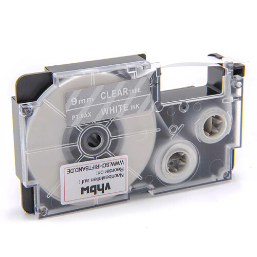 vhbw Cartouche cassette à ruban 9mm pour Casio KL-130, KL-200, KL-2000, KL-200E, KL-7200, KL-7400, KL-G2, KL-HD1 comme XR-9AX, XR-9AX1.