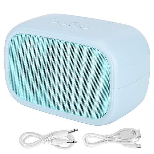 ComfortXL Enceinte bluetooth portable support téléphone haut-parleur à double haut-parleur basse bleu