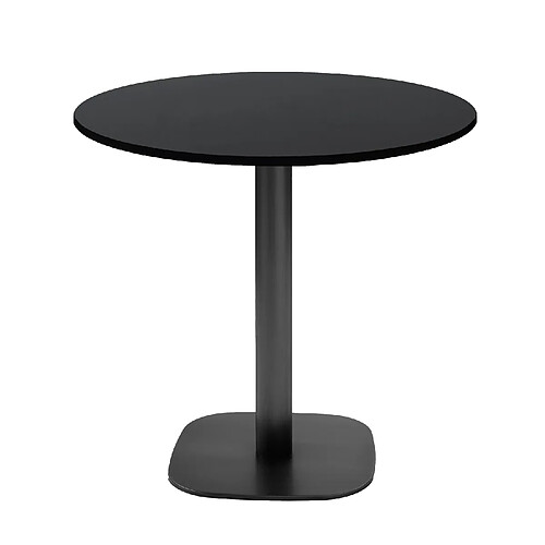 Restootab Table Ø70cm - modèle Round noir