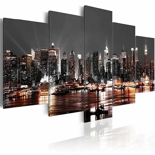 Paris Prix Tableau Imprimé Grey City 100 x 200 cm