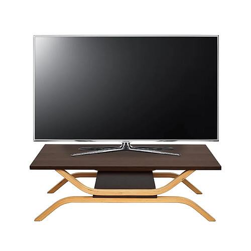 Mendler Meuble TV HWC-H38, table TV table basse TV, 35x110x48cm ~ aspect chêne