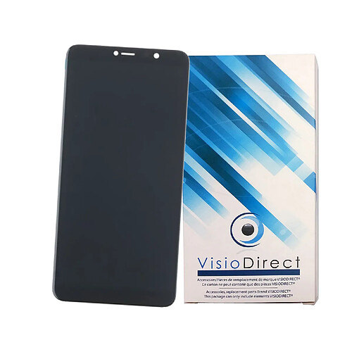 Visiodirect Ecran complet pour WIKO Y80 noir 5.5"" Ecran LCD + vitre tactile Téléphone portable