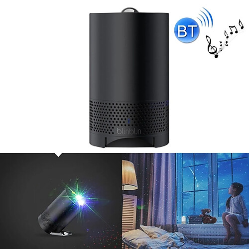 Wewoo Enceinte Bluetooth d'intérieur noir USB Charge Portable Projecteur 1 6 W Laser Stéréo Haut-Parleur