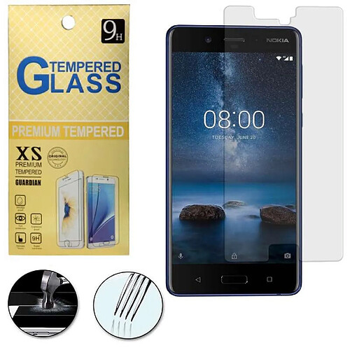 Htdmobiles Film de protection vitre verre trempe transparent pour Nokia 8