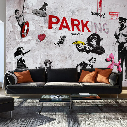 Artgeist Papier peint - [Banksy] Graffiti Diveristy [98x70]