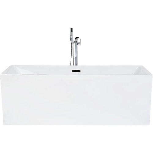 Beliani Baignoire îlot blanche 170 x 81 cm RIOS