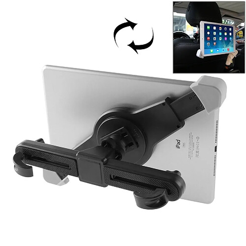 Wewoo Support Holder noir pour iPad Air 2 / Air / mini / mini 2 Retina / 3 / 2 / tactile / Autres Tablette Universel 360 Degrés Rotation Voiture Appui-Tête