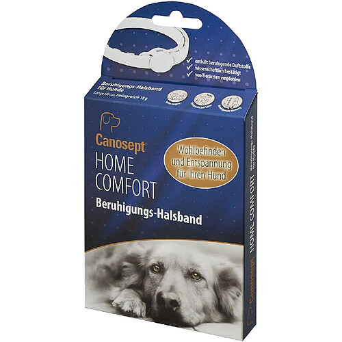 Canosept Home Comfort Collier apaisant pour Chien avec valériane et Lavande favorise Le Bien-être et la détente chez Les Chiens