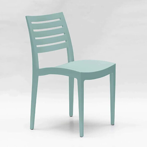 24 Chaises Firenze Grand Soleil polypropylène restaurant promo offre stock, Couleur: Vert foncé