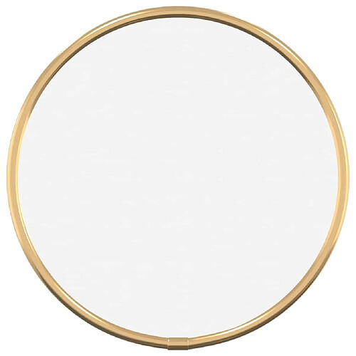 Maison Chic Miroir mural | Miroir Décoration pour Maison Salle de Bain Doré ? 20 cm Rond -GKD21083