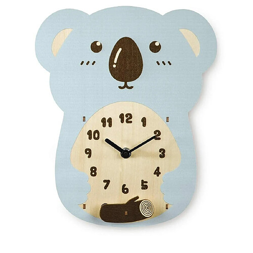 Hama Kinder-Wanduhr Koala, Holz Holz