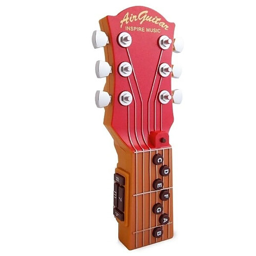 Totalcadeau Guitare électronique de voyage de poche haut-parleur rouge