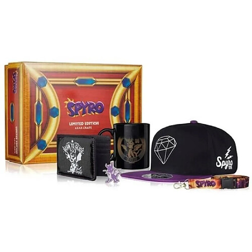 Cstore Coffert Cadeau Spyro - 1 Casquette + Mug + Porte-Feuille + Porte clés - Exquisite Gaming