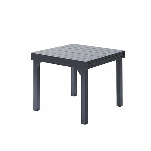 Wilsa Garden Table Modulo 4/8 personnes structure et plateau en aluminium gris anthracite