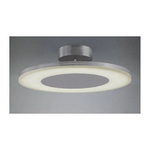 Luminaire Center Plafonnier Hemisferic 1 X 36W LED rond 3000K, 3240lm, aluminium satiné/acrylique givré