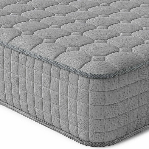 Vesgantti Matelas Gris 140x190cm, 25cm Épais, Hybrid, Ressorts Indépendants, Confort 7 Zones, Oeko-tex