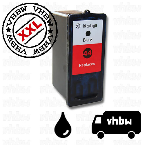 vhbw Cartouche d'encre noir compatible avec Lexmark X6575, X7550, X7675, X9350, X9575, Z1520 imprimante (rechargeable, 18ml)