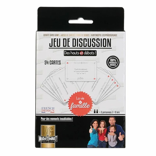 Paris Prix Jeu de 54 Cartes Débat Soirée Famille 8cm Corail