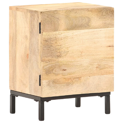 vidaXL Table de chevet 40x30x51 cm Bois de manguier solide