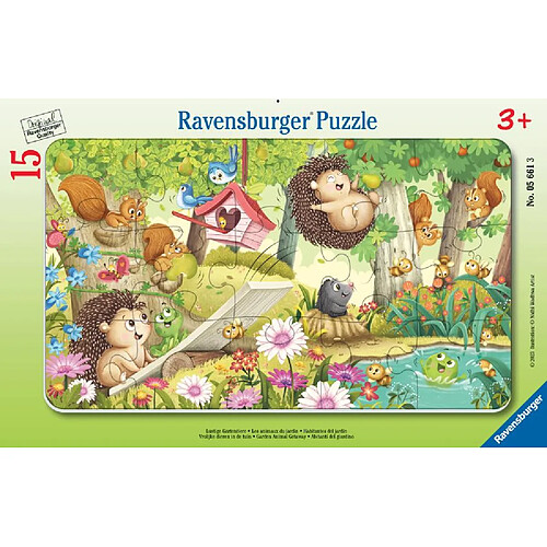 Ravensburger Puzzle cadre 15 p - les animaux du jardin