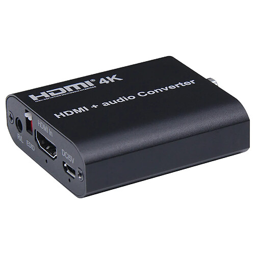 Universal 4K HDMI Audio Extractor Distributor HDMI to Coaxial Audio Converter HDMI to HDMI + Audio numérique pour moniteur HDTV | Câble HDMI