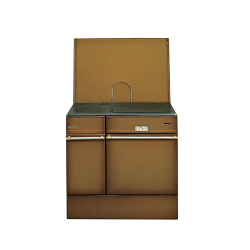 Cuisinière à bois brun foncé - 240163BRUNFONCE - GODIN