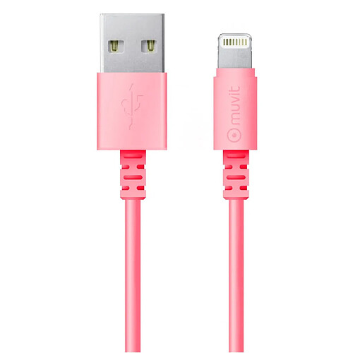 LaCoqueFrançaise Câble Lightning Mfi Rose 0.2m