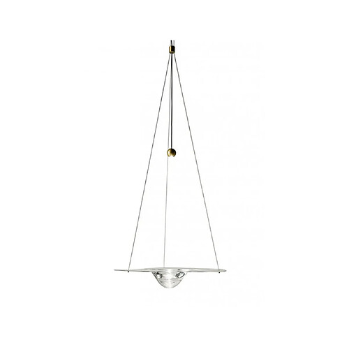 Universal Pendentif en verre de 25 cm, 220 volts led, salle à manger, chambre à coucher, chevet, hôtel, studio, magasin, lustre OVNI personnalisé, lumière blanche.