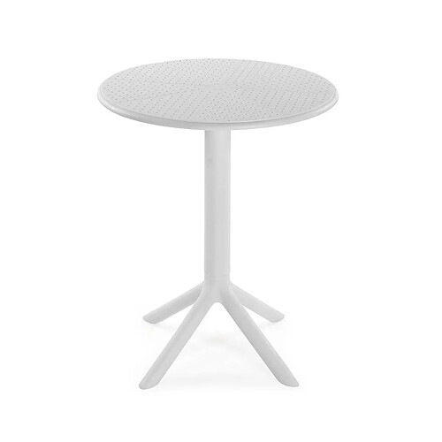 Table d'appoint Versa Blanc Plastique 75 cm