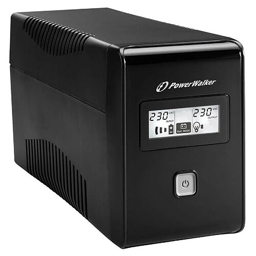 POWERWALKER Onduleur POWER BOXX 850VA LCD USB RJ11 Line Interactive (2 prises)