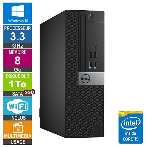 Dell Optiplex 5040 SFF i5-6400 3.30GHz 8Go/1To SSD Wifi W10 · Reconditionné