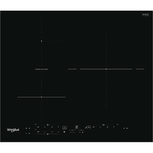 Table de cuisson induction 60cm 3 feux 7200w noir - wbb3760bf - WHIRLPOOL