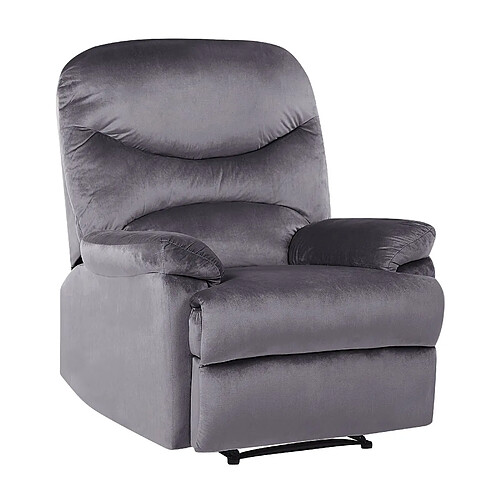 Beliani Fauteuil Velours Gris ESLOV